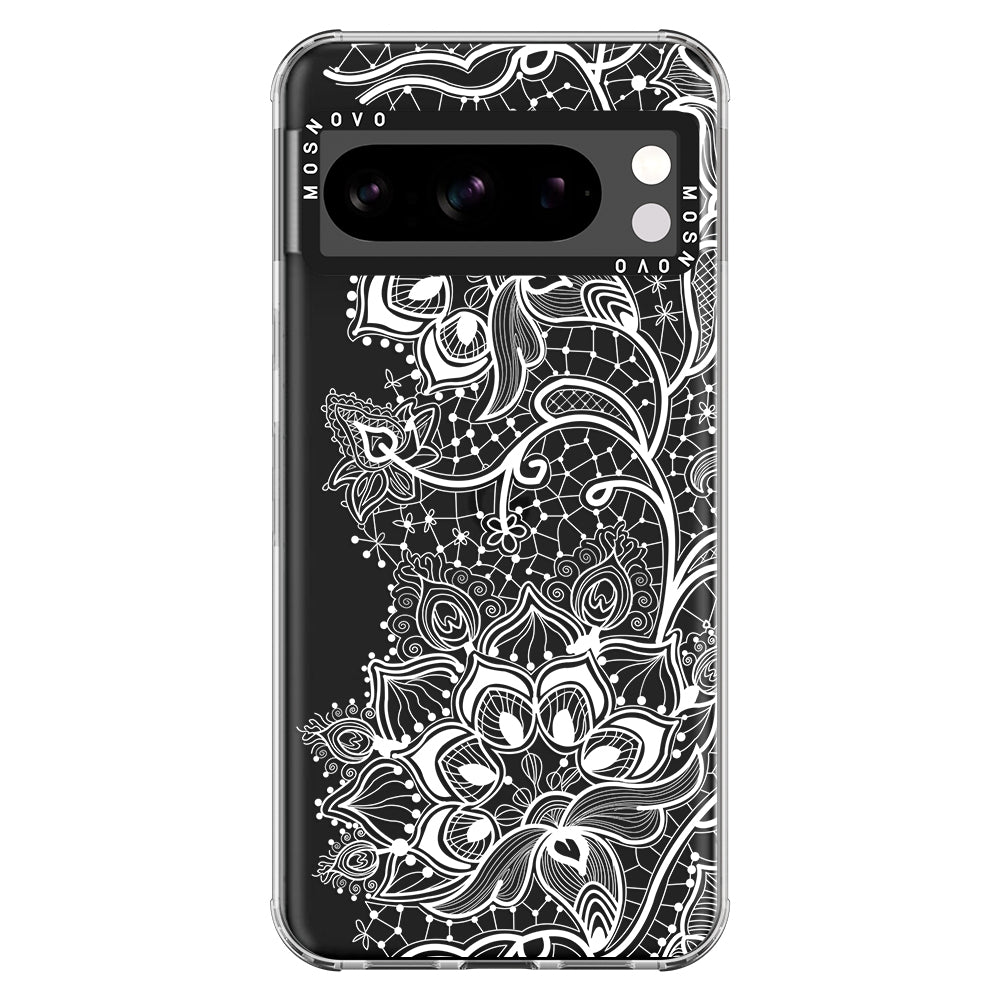 White Lotus Henna Phone Case - Google Pixel 8 Pro Case - MOSNOVO