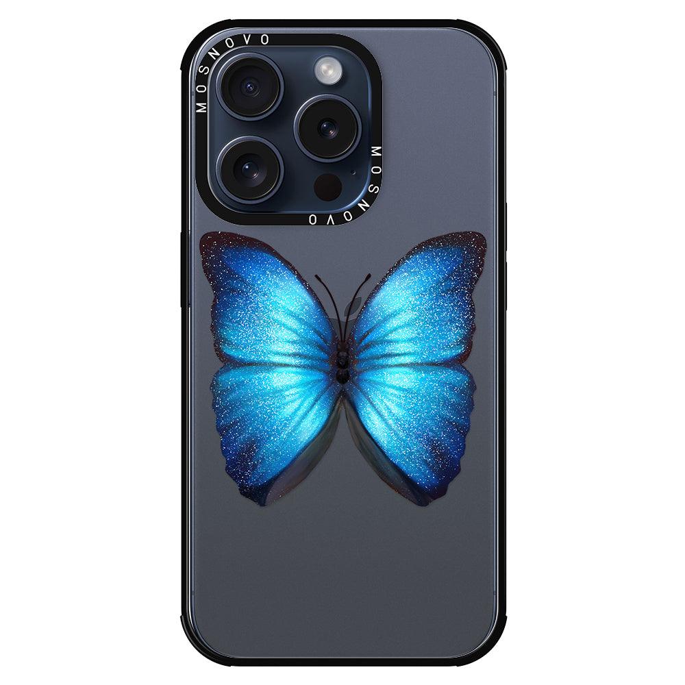 Shimmering Butterfly Phone Case - iPhone 15 Pro Case - MOSNOVO