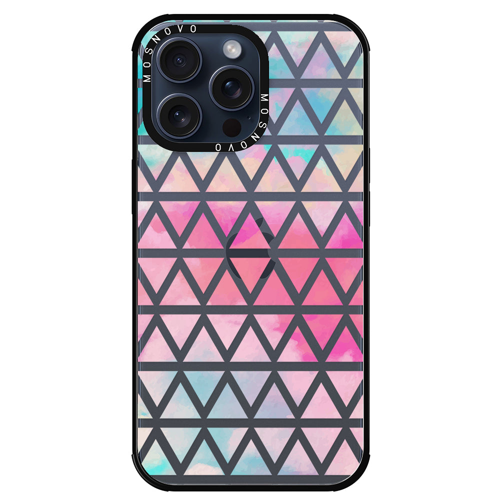 Gradient Triangles Phone Case - iPhone 15 Pro Max Case - MOSNOVO