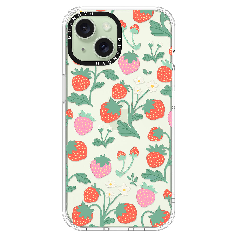 Cute Strawberry Phone Case - iPhone 15 Plus Case - MOSNOVO