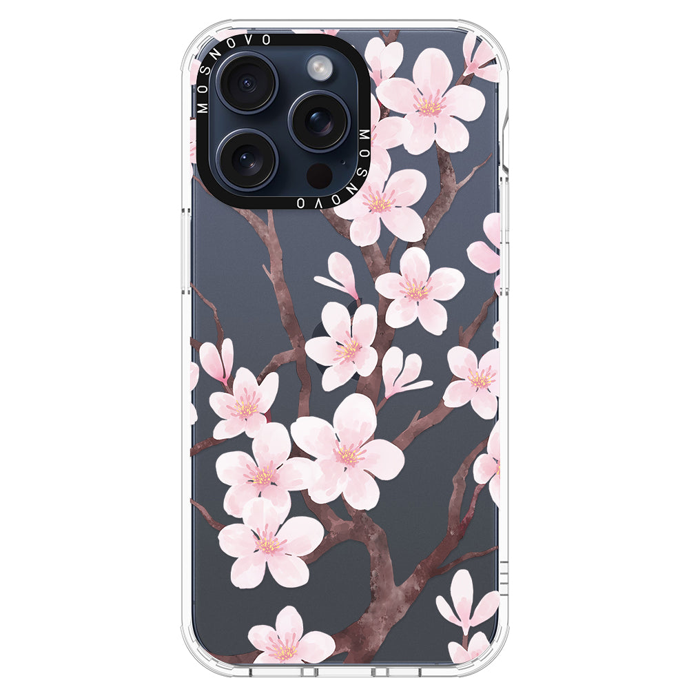 Cherry Blossom Flower Phone Case - iPhone 15 Pro Max Case - MOSNOVO