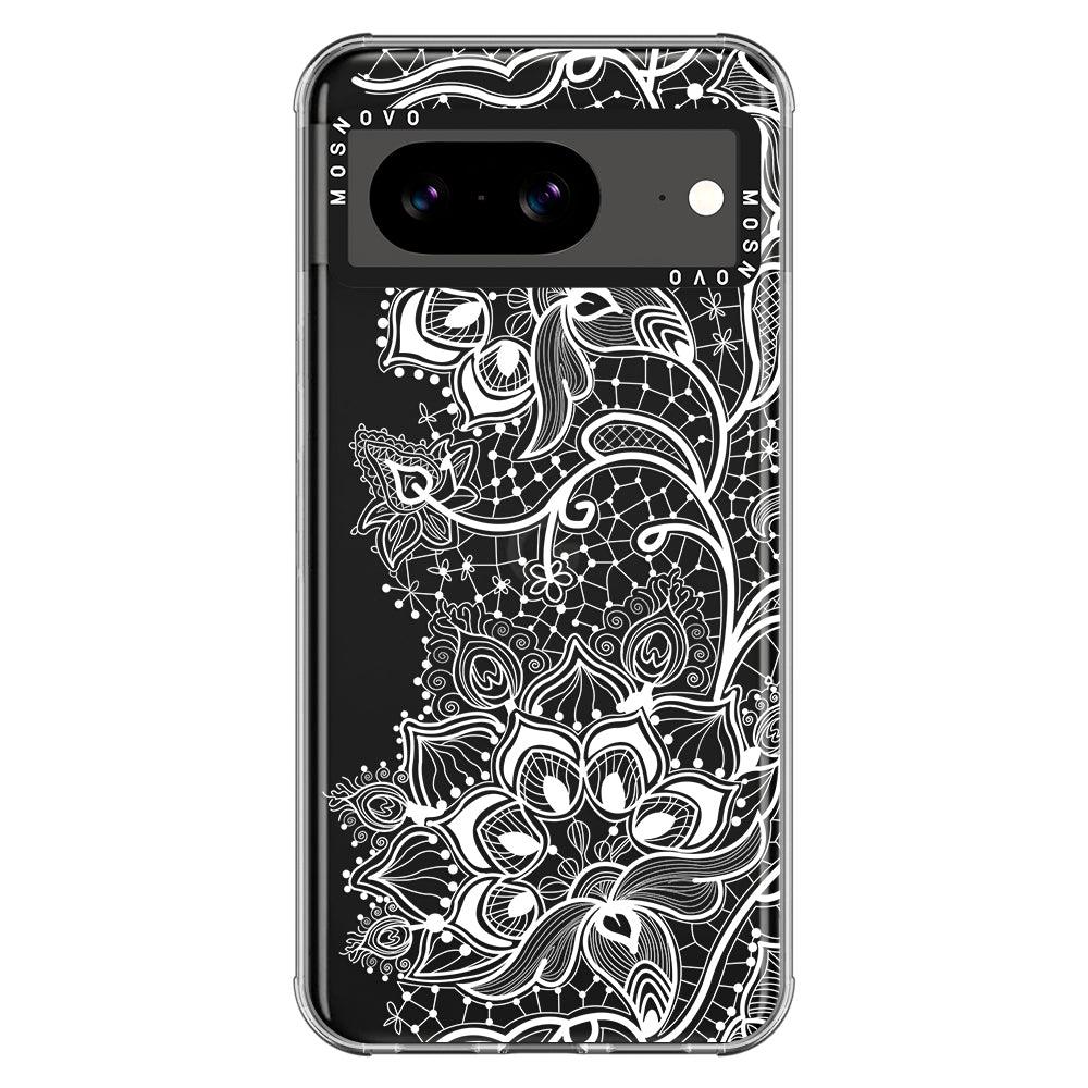 White Lotus Henna Phone Case - Google Pixel 8 Case - MOSNOVO