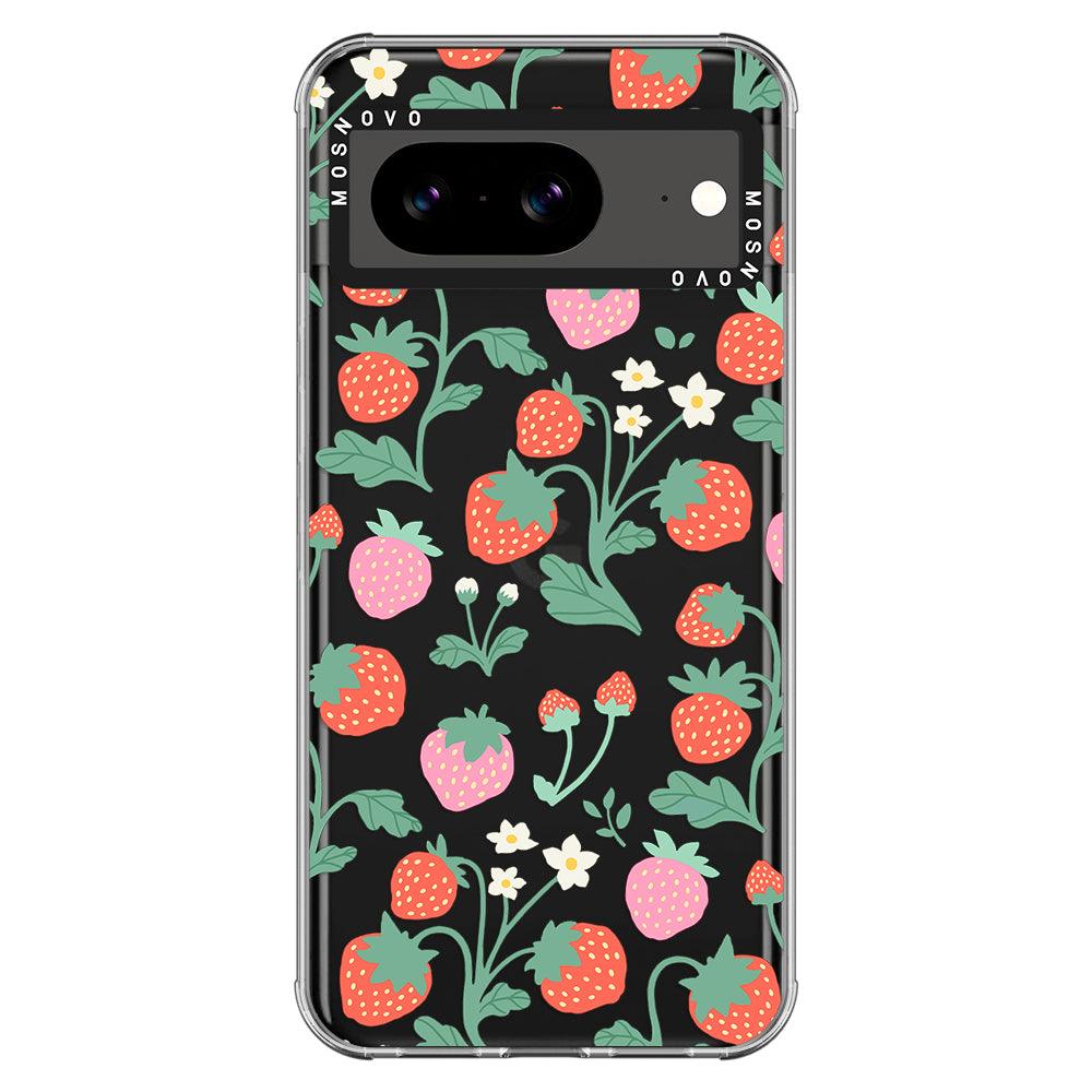 Cute Strawberry Phone Case - Google Pixel 8 Case - MOSNOVO