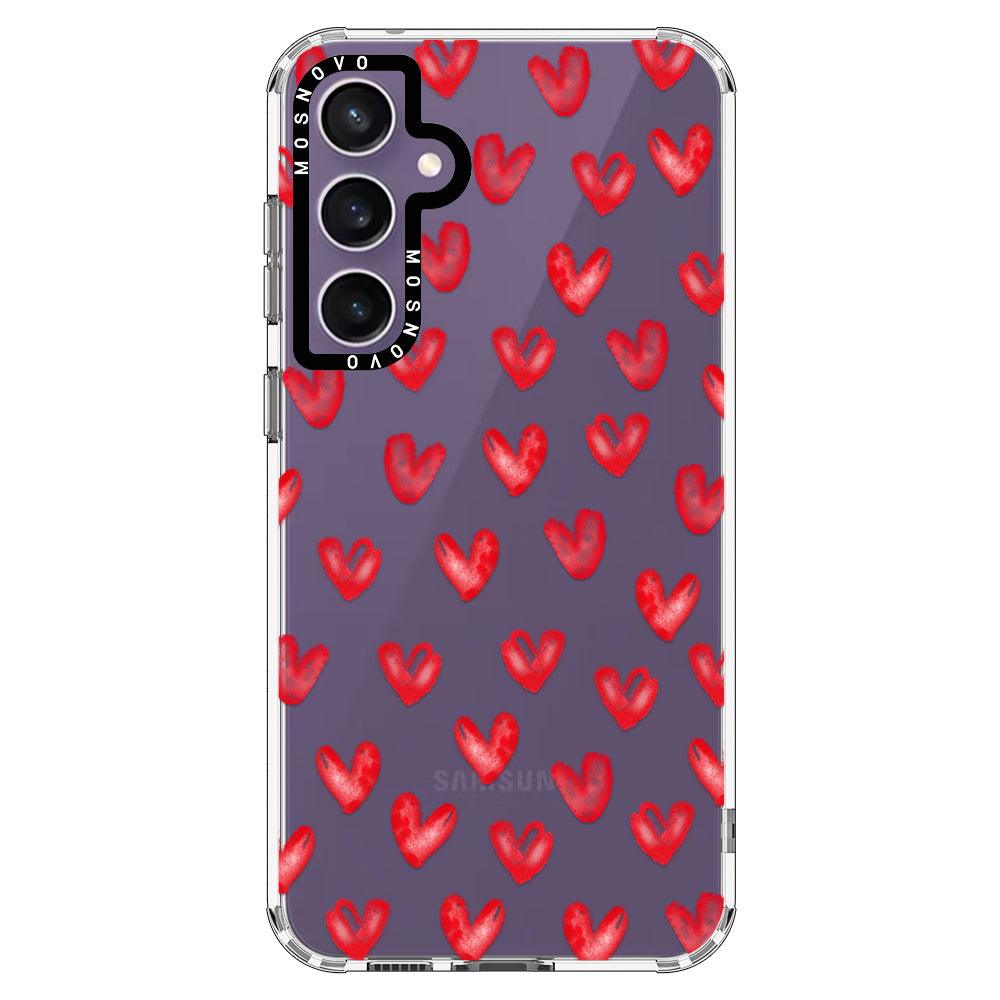 Cute Little Hearts Phone Case - Samsung Galaxy S23 FE Case