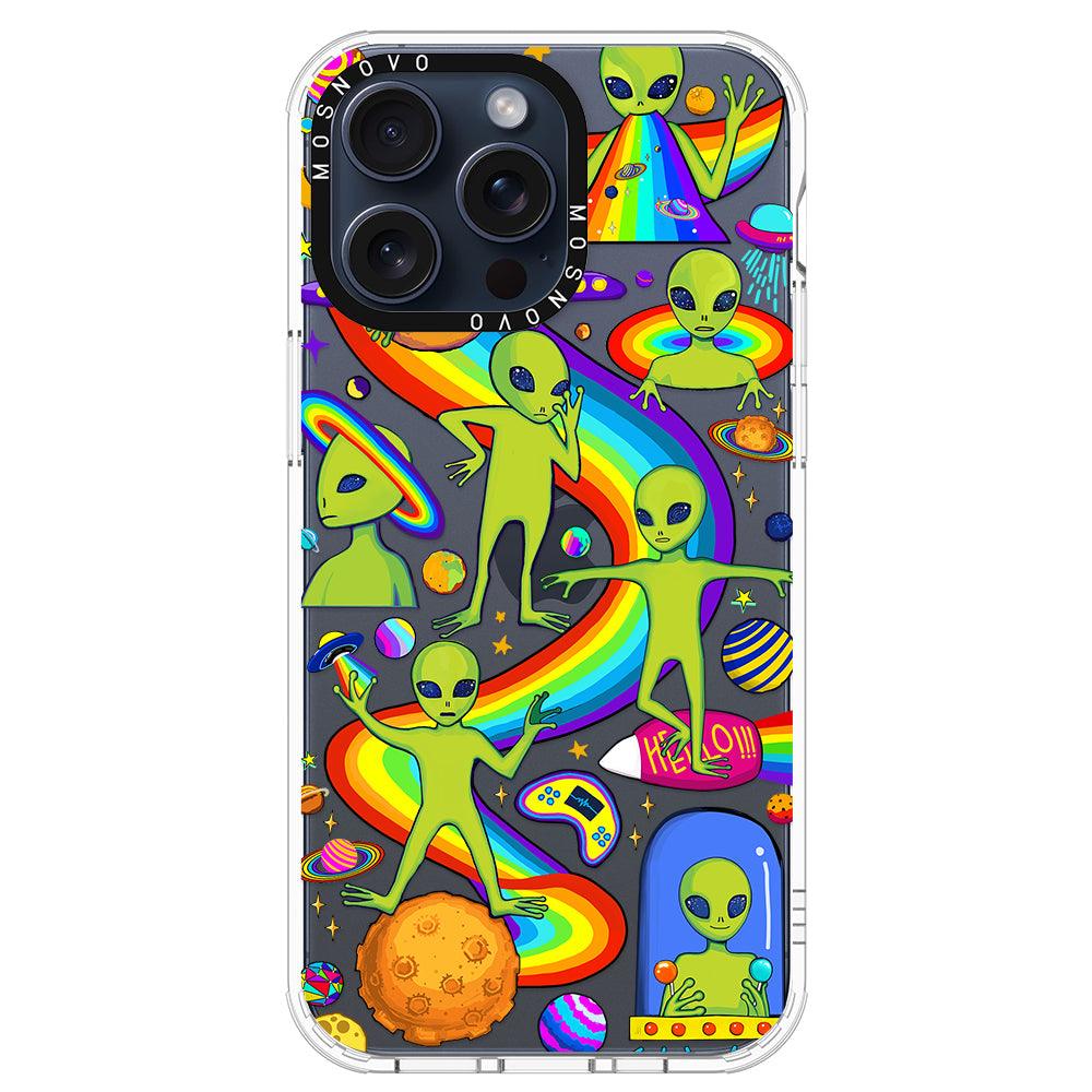 Funny Alien Phone Case - iPhone 15 Pro Max Case - MOSNOVO