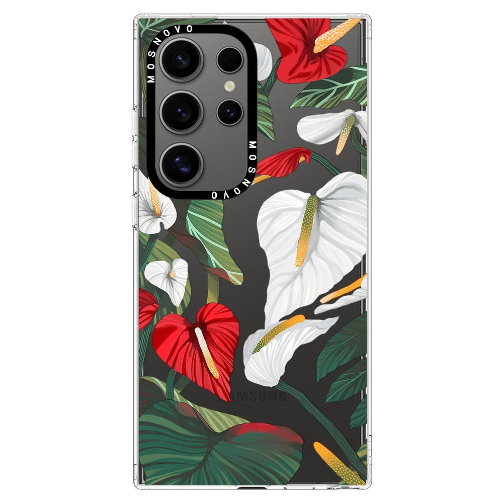 Anthurium Phone Case - Samsung Galaxy S24 Ultra Case - MOSNOVO