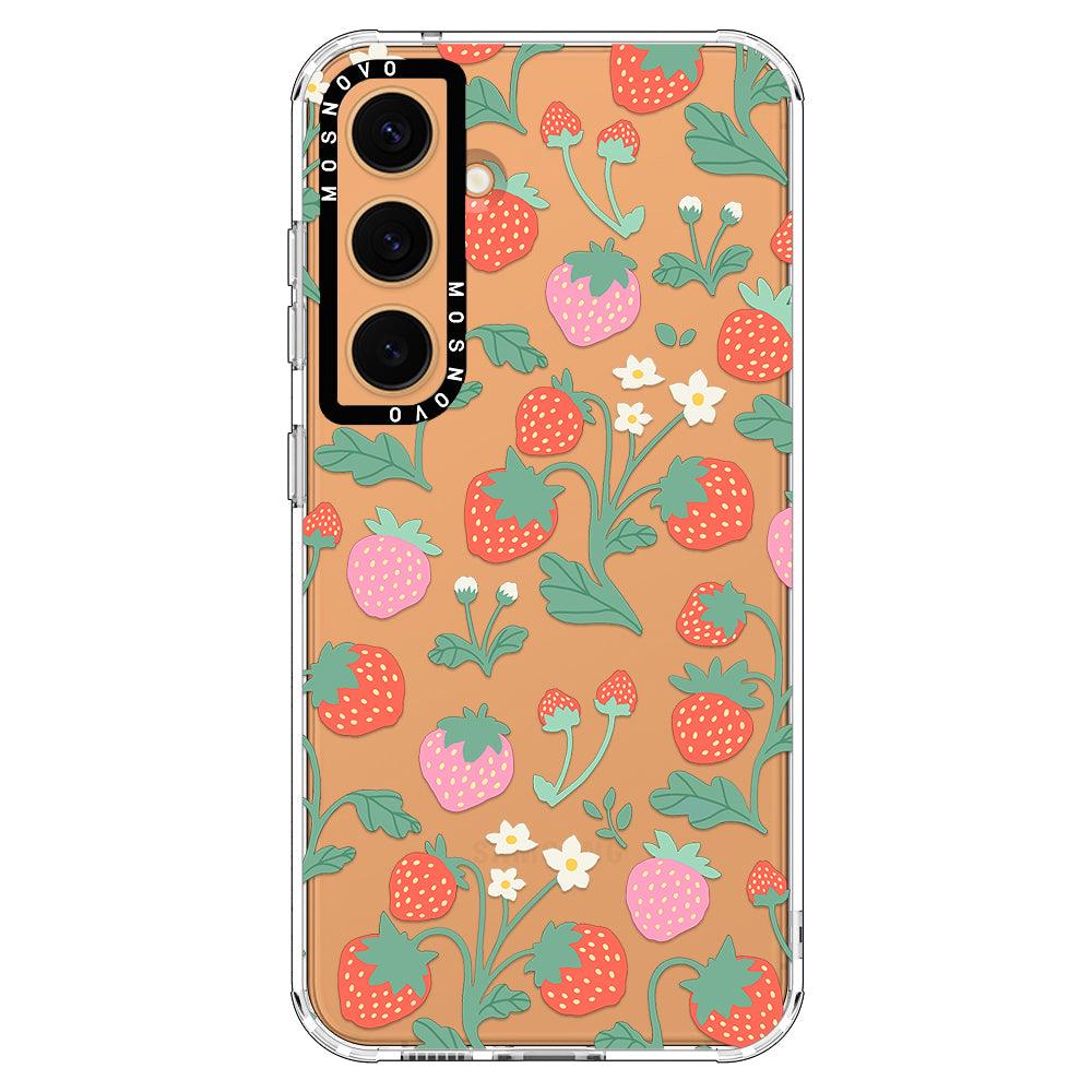 Strawberry Garden Phone Case - Samsung Galaxy S24 Case - MOSNOVO