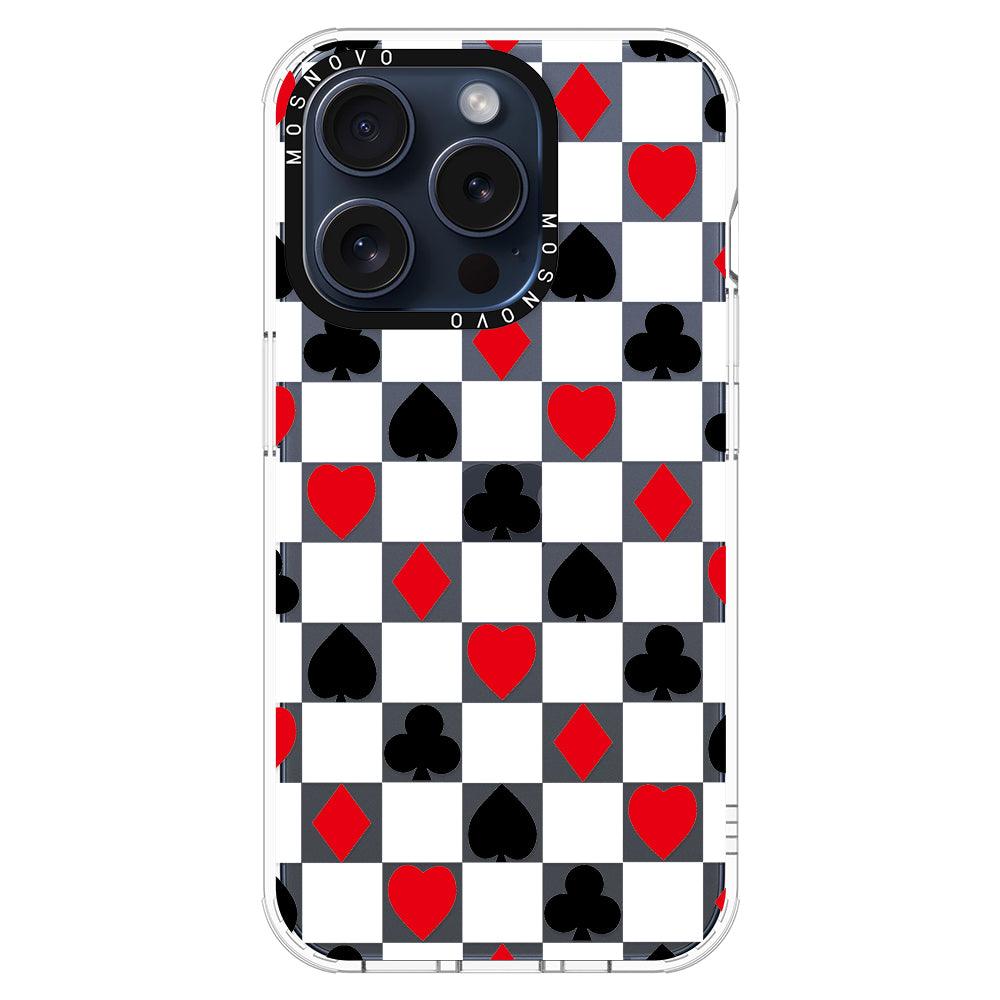 Checker Poker Phone Case - iPhone 15 Pro Case - MOSNOVO