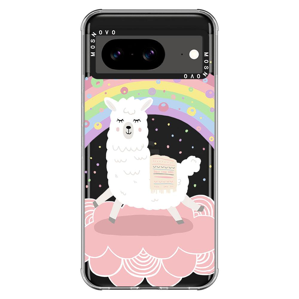 Rainbow Alpaca Phone Case - Google Pixel 8 Case - MOSNOVO