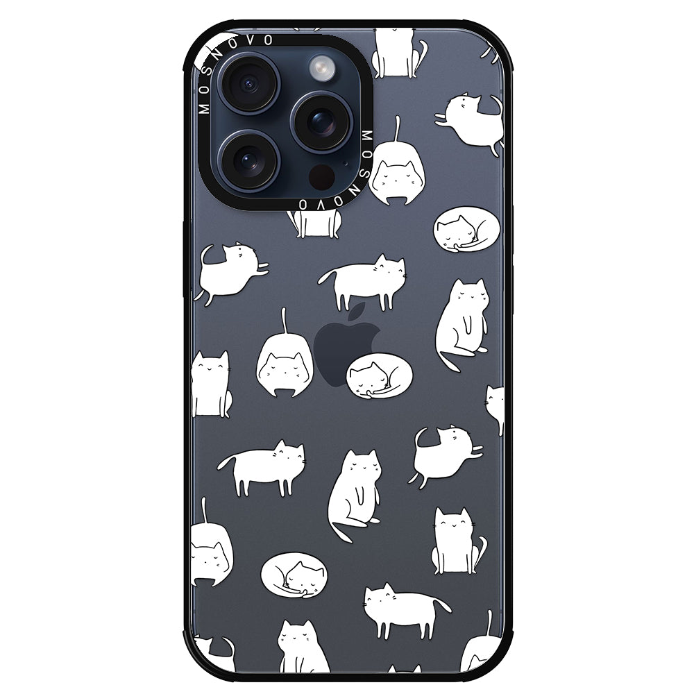 Cute Cats Phone Case - iPhone 15 Pro Max Case - MOSNOVO