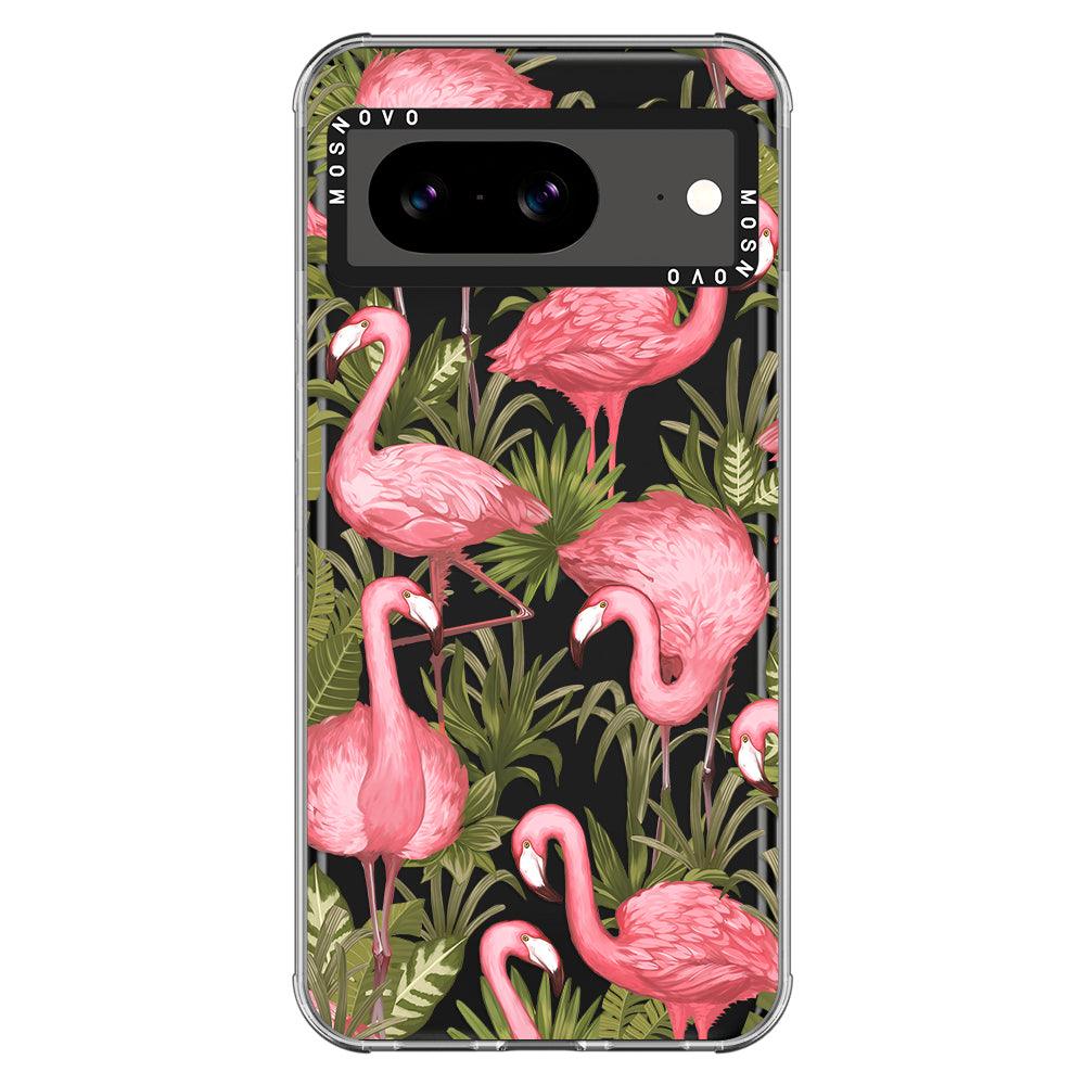 Jungle Flamingo Phone Case - Google Pixel 8 Case - MOSNOVO