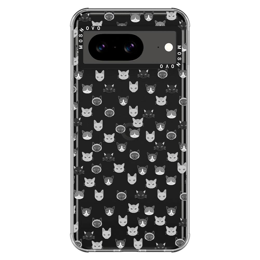 Cats Head Phone Case - Google Pixel 8 Case - MOSNOVO