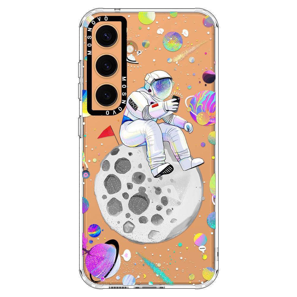 Astronaut Selfie Phone Case - Samsung Galaxy S24 Case - MOSNOVO