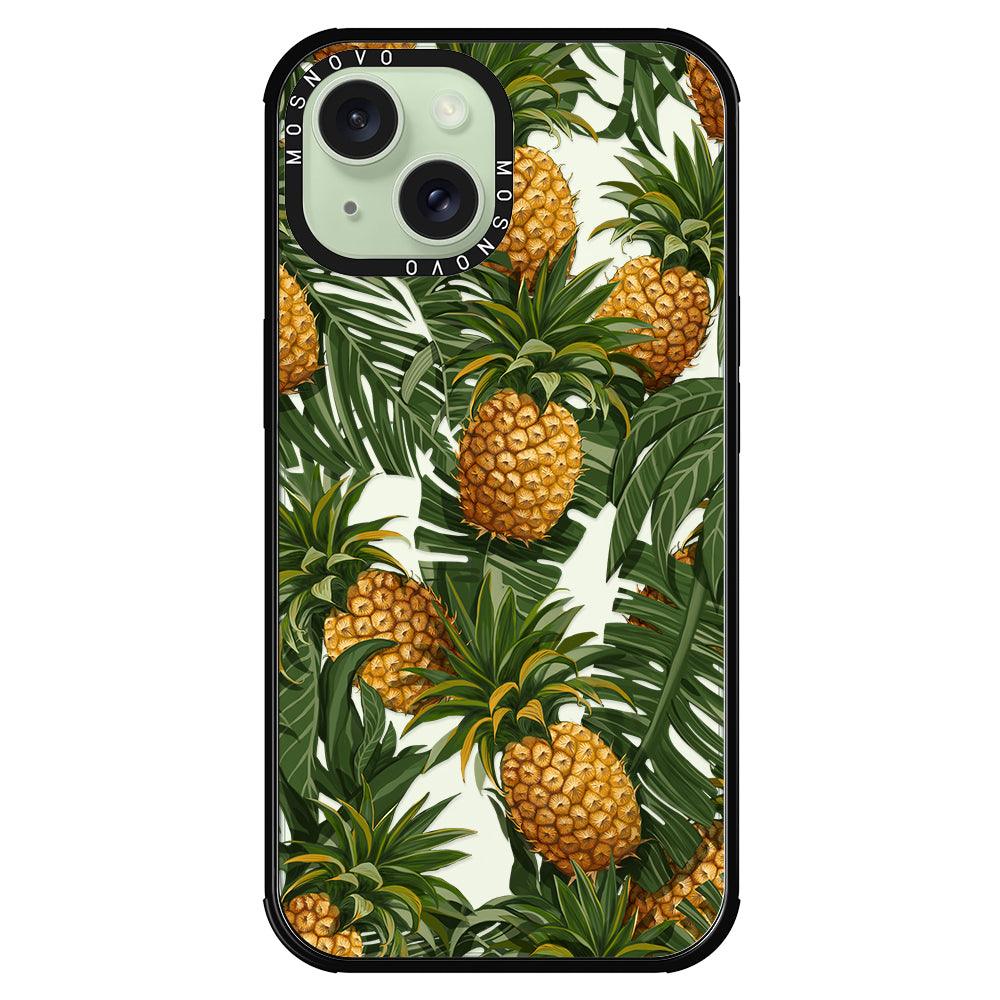 Pineapple Botany Phone Case - iPhone 15 Case - MOSNOVO