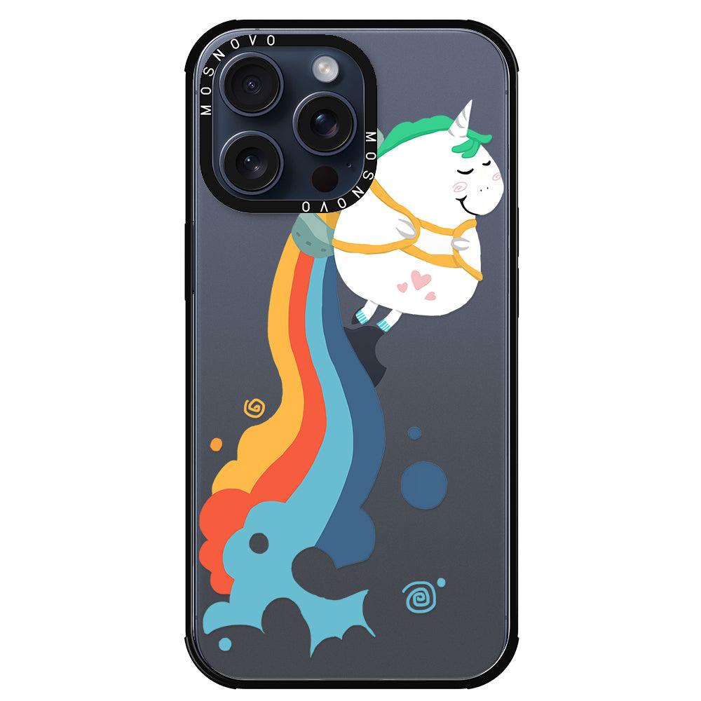 Cute Rainbow Unicorn Phone Case - iPhone 15 Pro Max Case - MOSNOVO