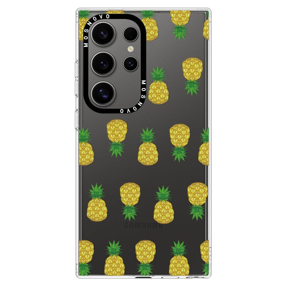 Cute Hawaiian Pineapple Phone Case - Samsung Galaxy S24 Ultra Case - MOSNOVO