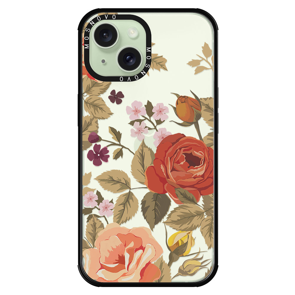 Vintage Roses Phone Case - iPhone 15 Plus Case - MOSNOVO