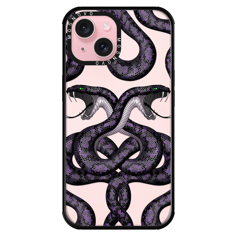 Mystery Snake Phone Case - iPhone 15 Case Black