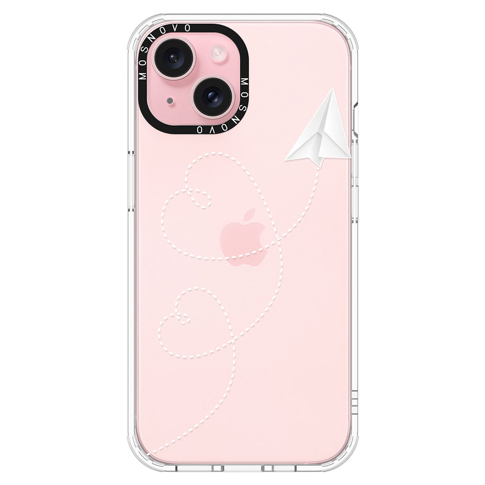 Little Cute Plane Phone Case - iPhone 15 Plus Case - MOSNOVO