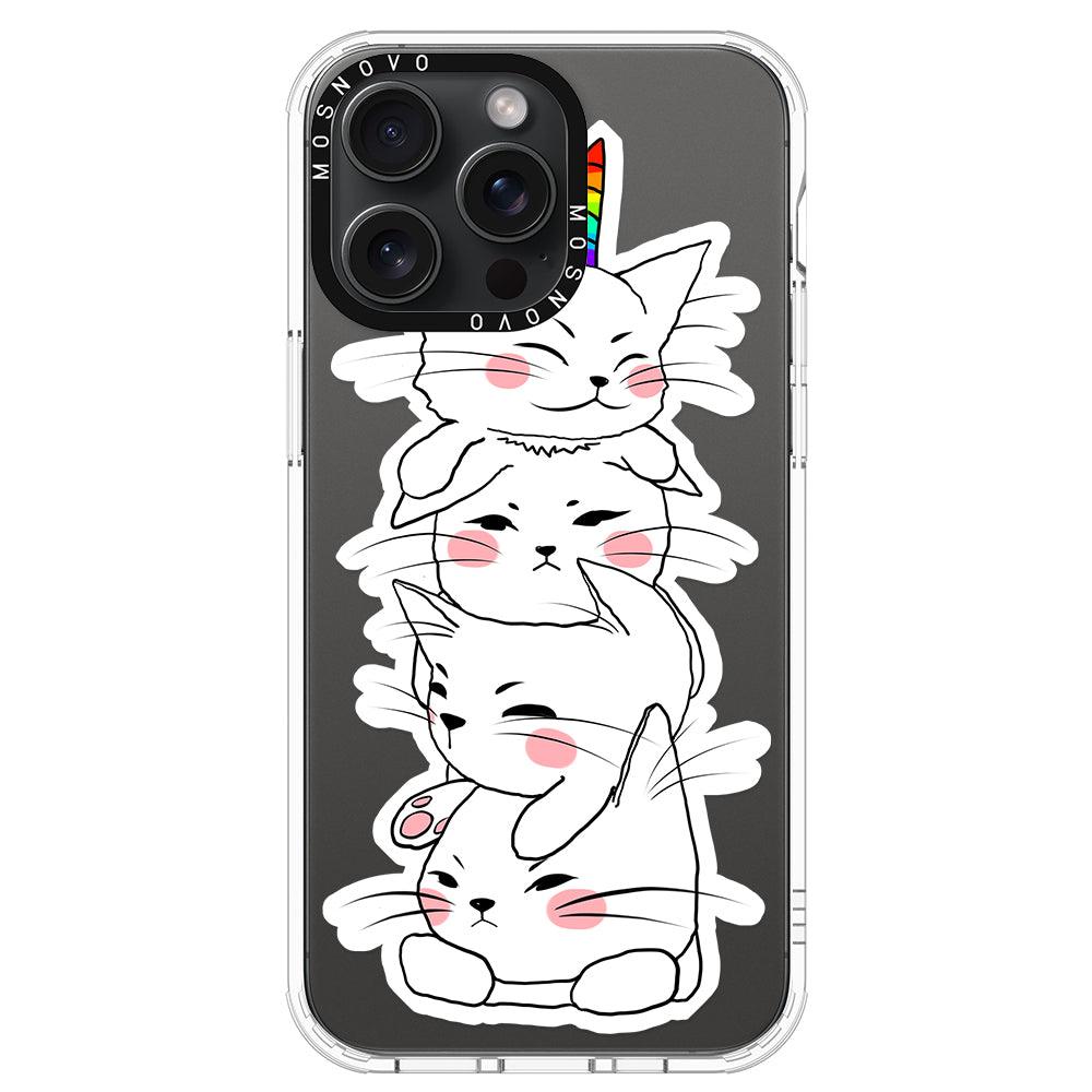 Squishcat Phone Case - iPhone 15 Pro Max Case - MOSNOVO