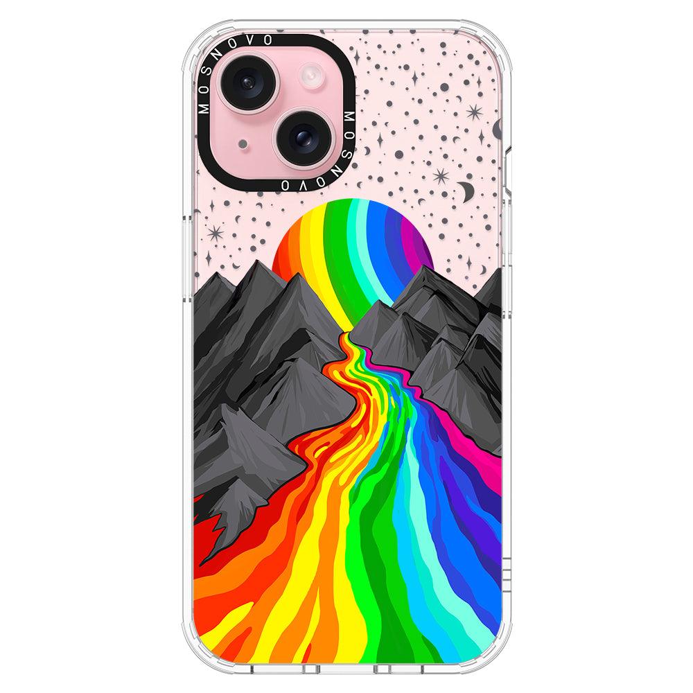 Rainbow Landscape Phone Case - iPhone 15 Plus Case - MOSNOVO