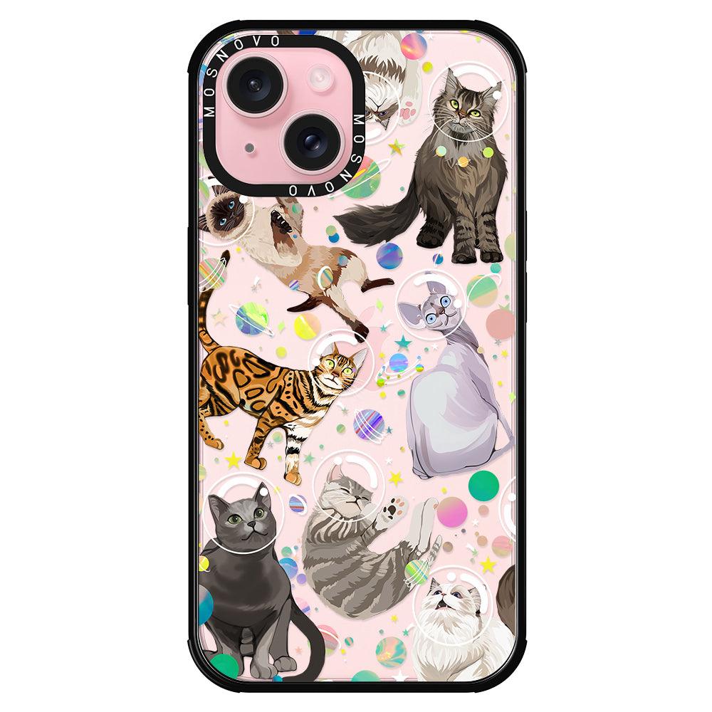 Space Cat Phone Case - iPhone 15 Case - MOSNOVO