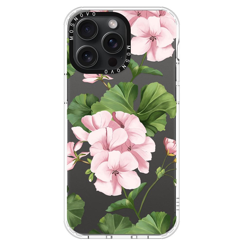 Geranium Phone Case - iPhone 15 Pro Max Case - MOSNOVO