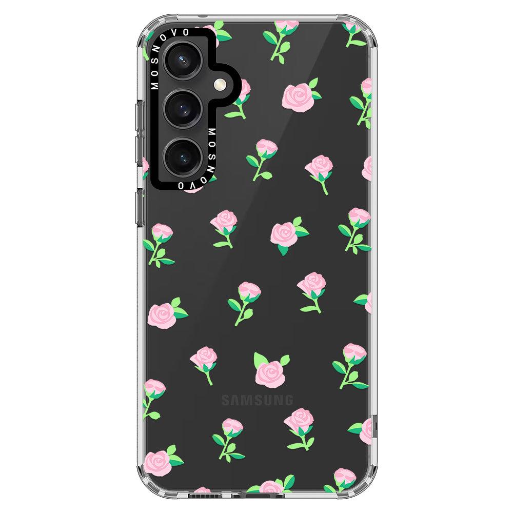 Little Pink Rose Phone Case - Samsung Galaxy S23 FE Case