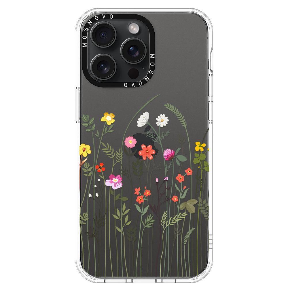 Spring Wildflower Phone Case - iPhone 15 Pro Max Case - MOSNOVO