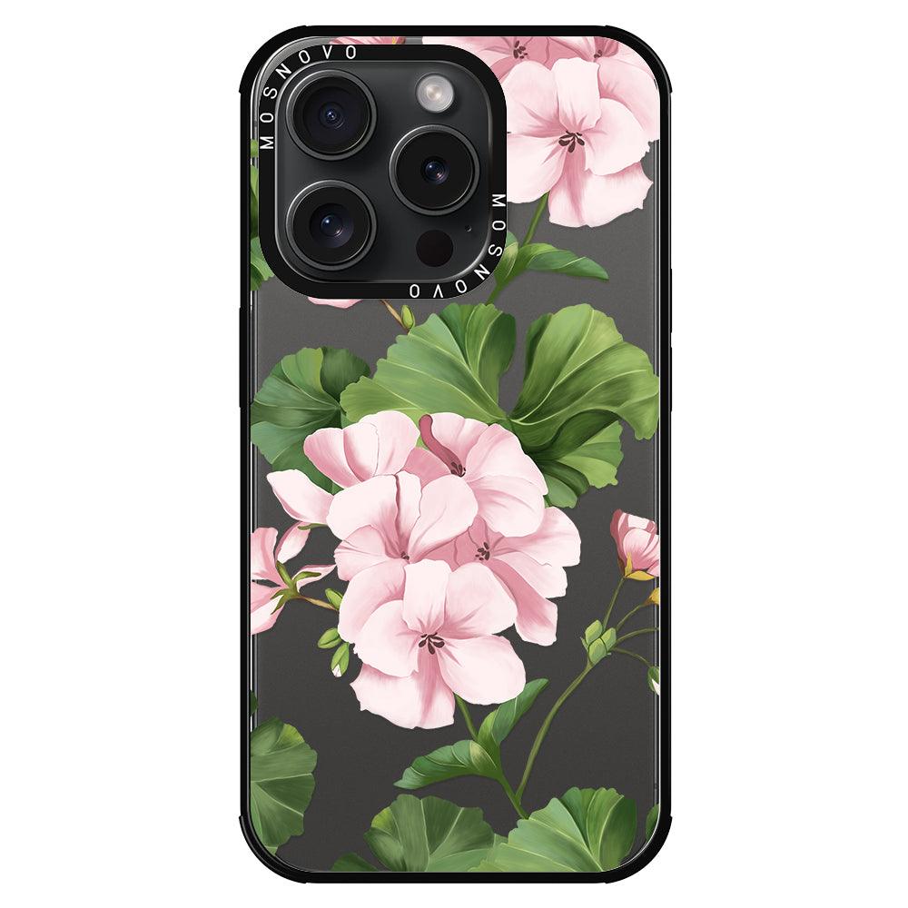 Geranium Phone Case - iPhone 15 Pro Case - MOSNOVO