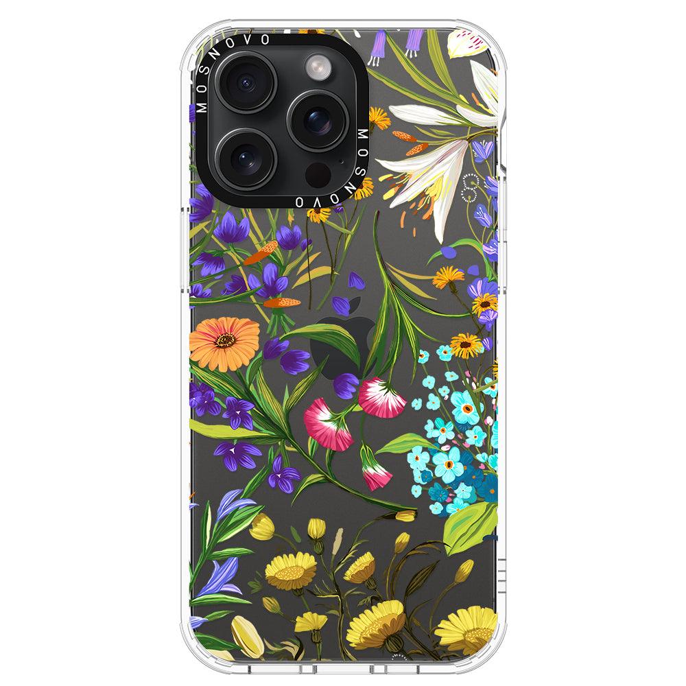 Summer Flower Holidays Phone Case - iPhone 15 Pro Max Case - MOSNOVO