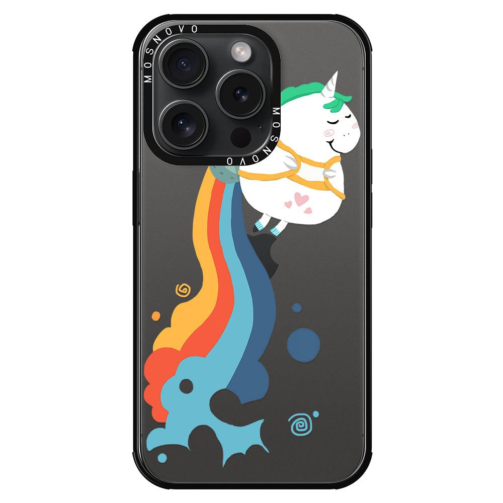 Cute Rainbow Unicorn Phone Case - iPhone 15 Pro Case - MOSNOVO