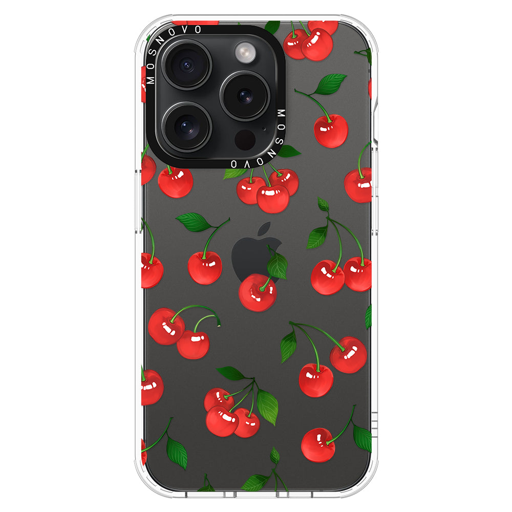 Poppy Cherry Phone Case - iPhone 15 Pro Case - MOSNOVO