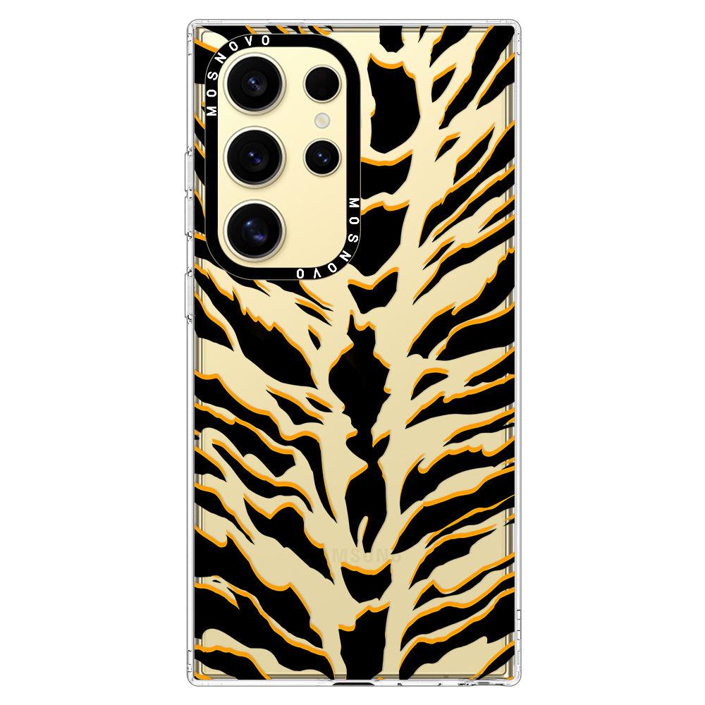 Tiger Print Phone Case - Samsung Galaxy S24 Ultra Case - MOSNOVO