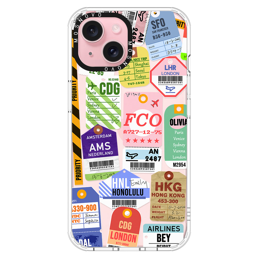 Ticket Label Phone Case - iPhone 15 Case - MOSNOVO