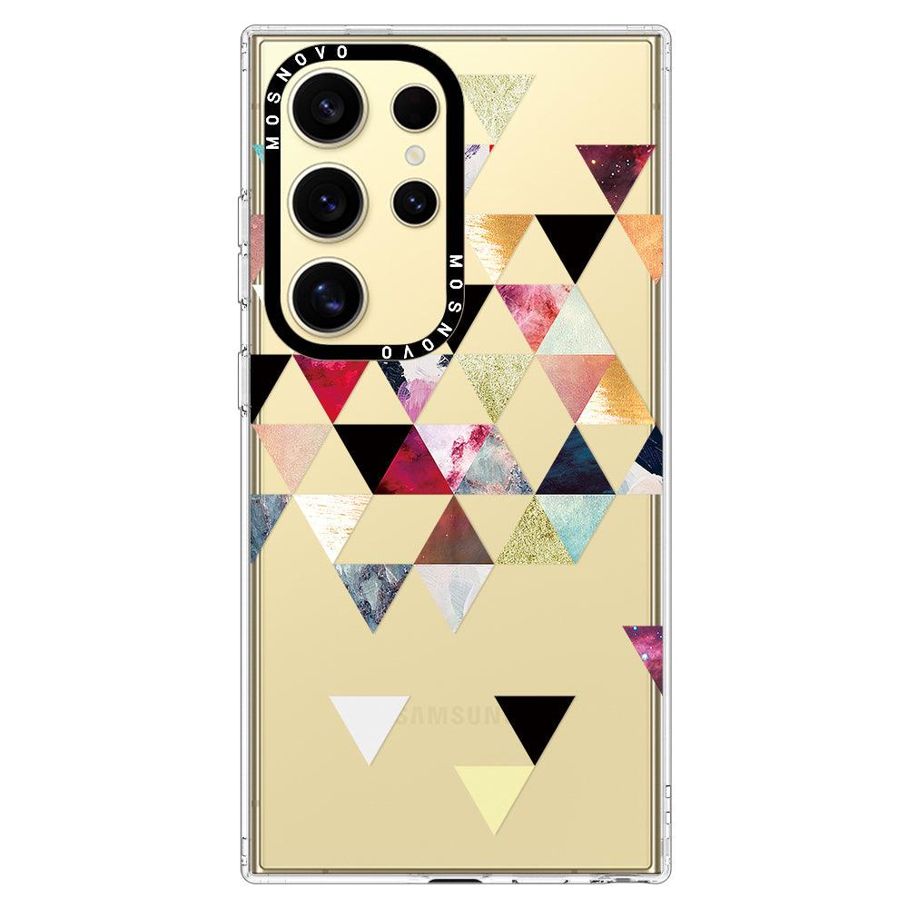 Triangles Stone Marble Phone Case - Samsung Galaxy S24 Ultra Case - MOSNOVO