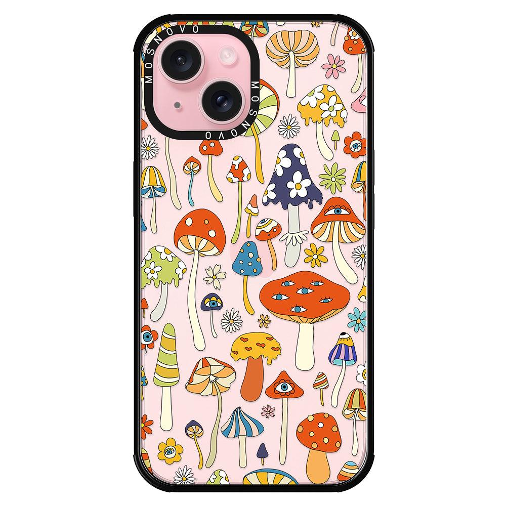 Mushroom Art Phone Case - iPhone 15 Plus Case - MOSNOVO