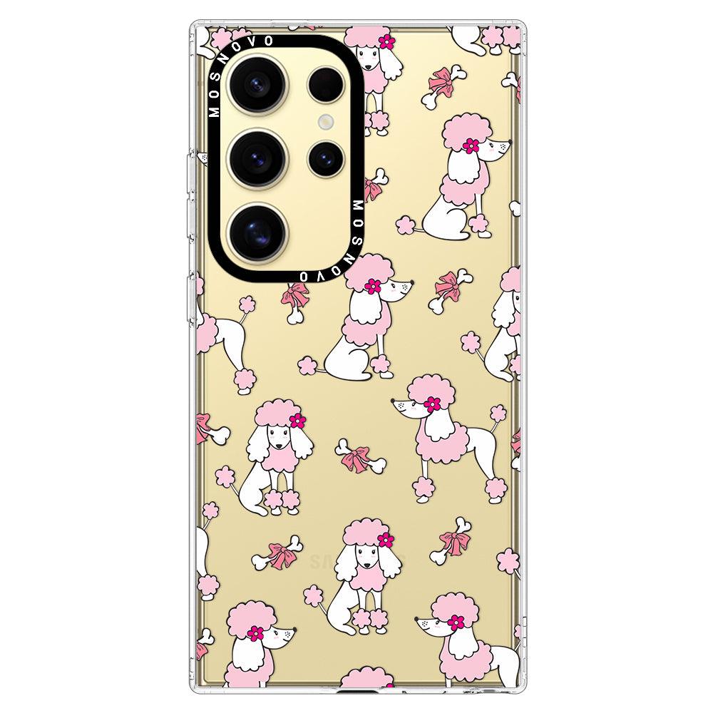 Pink Poodle Phone Case - Samsung Galaxy S24 Ultra Case - MOSNOVO