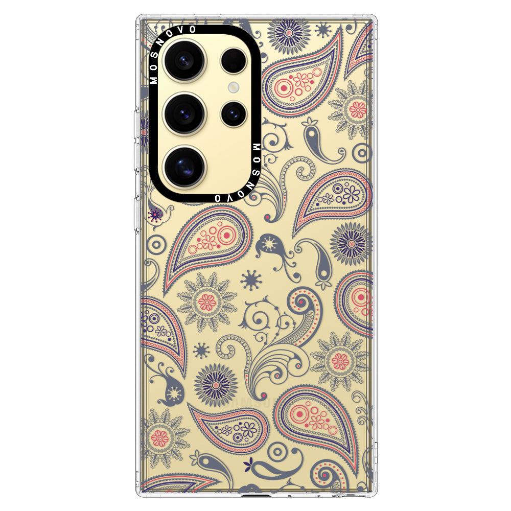 Paisley Phone Case - Samsung Galaxy S24 Ultra Case - MOSNOVO