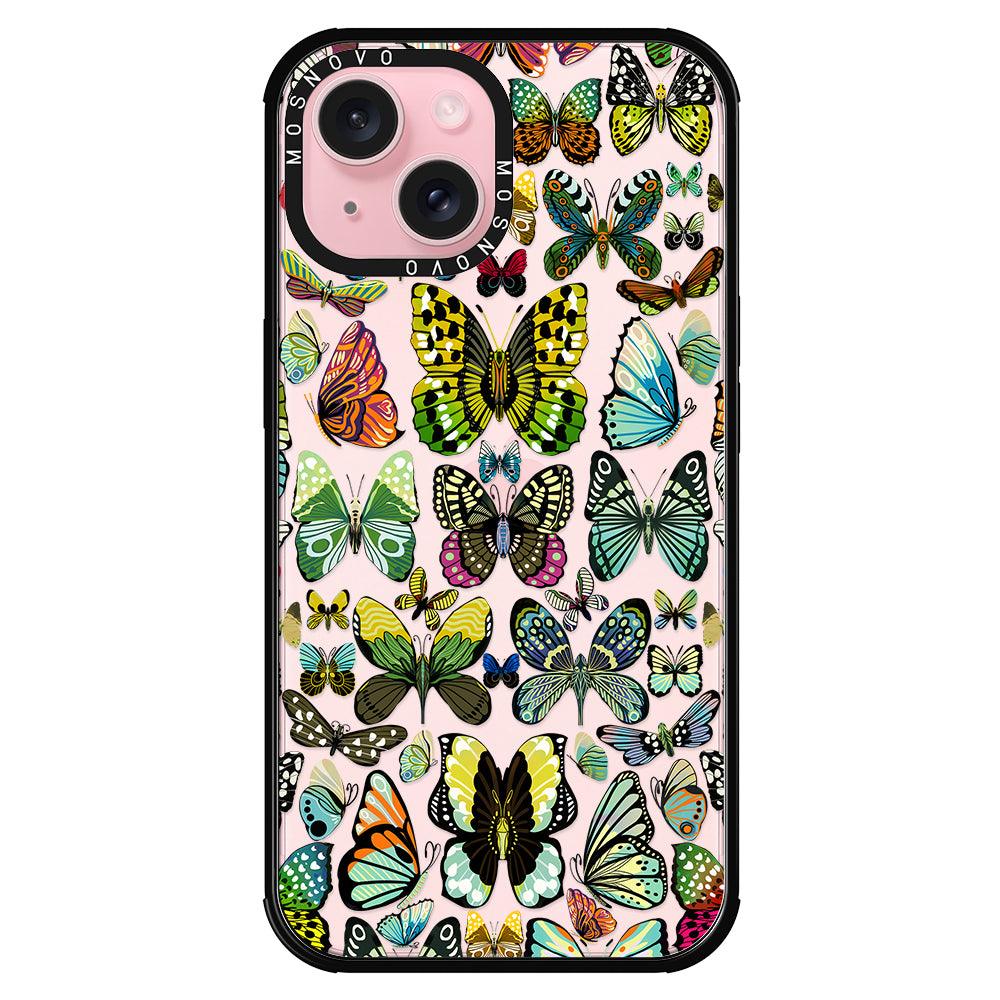 Butterflies Phone Case - iPhone 15 Plus Case - MOSNOVO