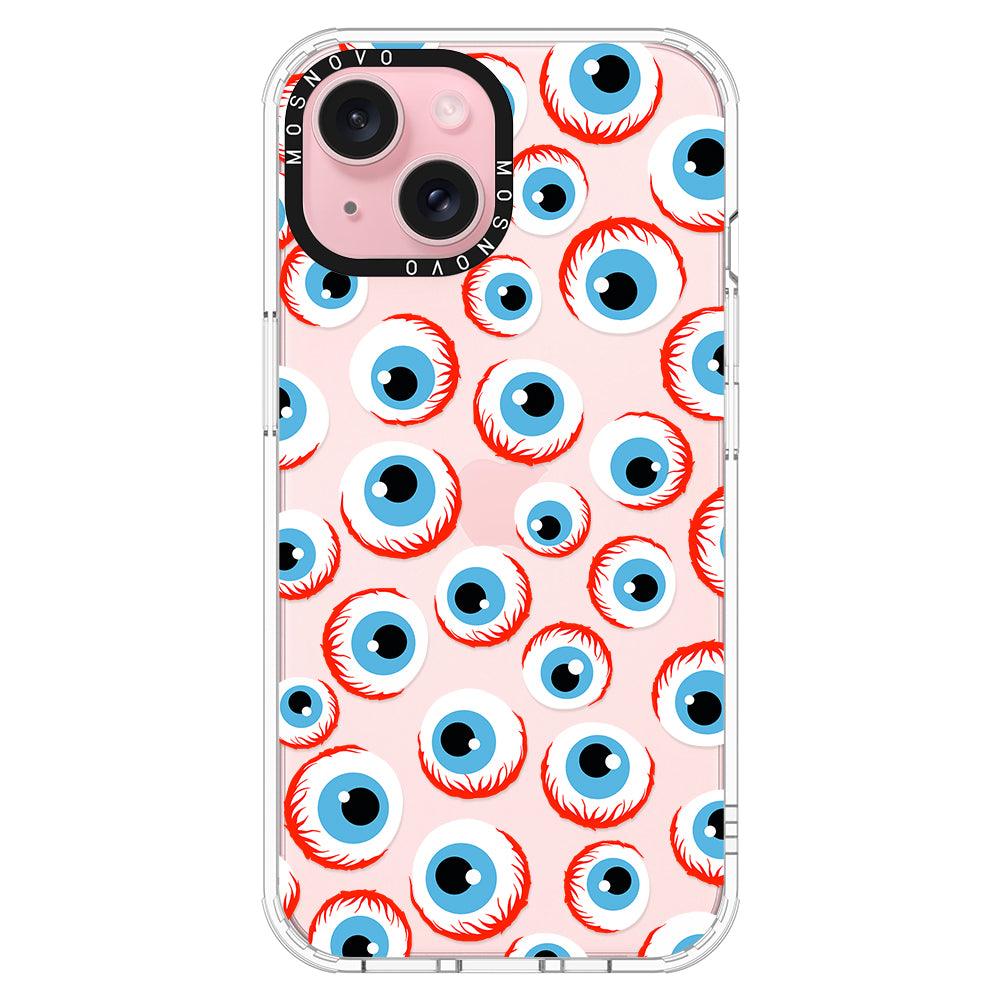 Scary Eyeball Phone Case - iPhone 15 Plus Case - MOSNOVO