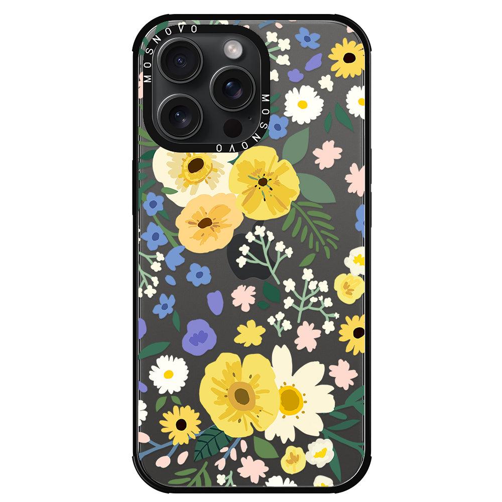 Spring Wild Floral Phone Case - iPhone 15 Pro Max Case - MOSNOVO