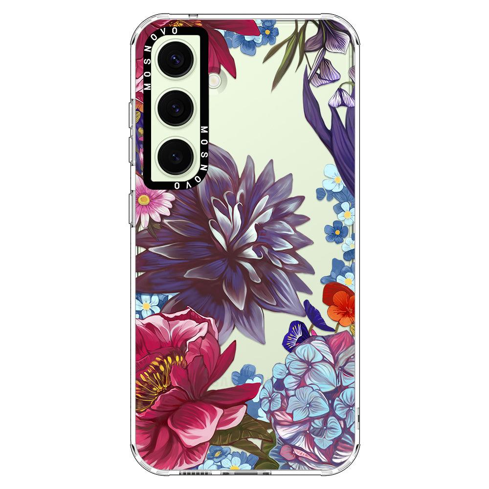 Lilac Floral Phone Case - Samsung Galaxy S24 Case - MOSNOVO