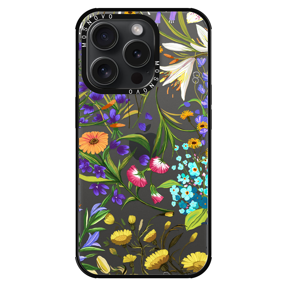 Summer Flower Holidays Phone Case - iPhone 15 Pro Case - MOSNOVO