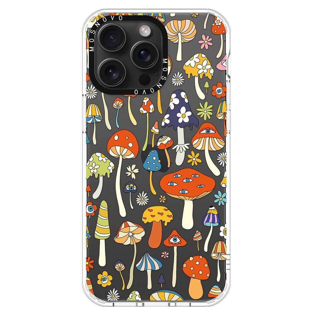 Mushroom Art Phone Case - iPhone 15 Pro Max Case - MOSNOVO