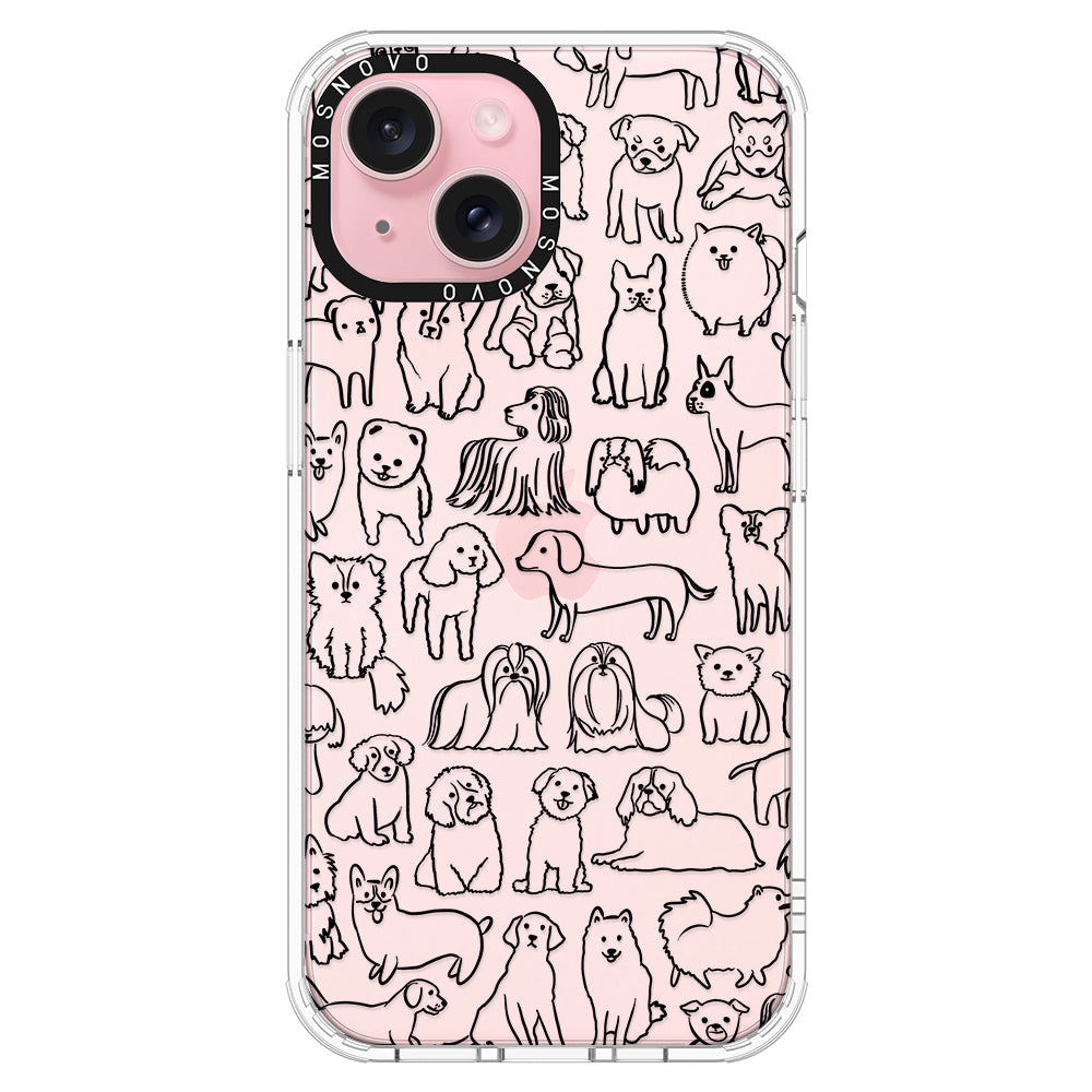 Dogs Phone Case - iPhone 15 Case - MOSNOVO