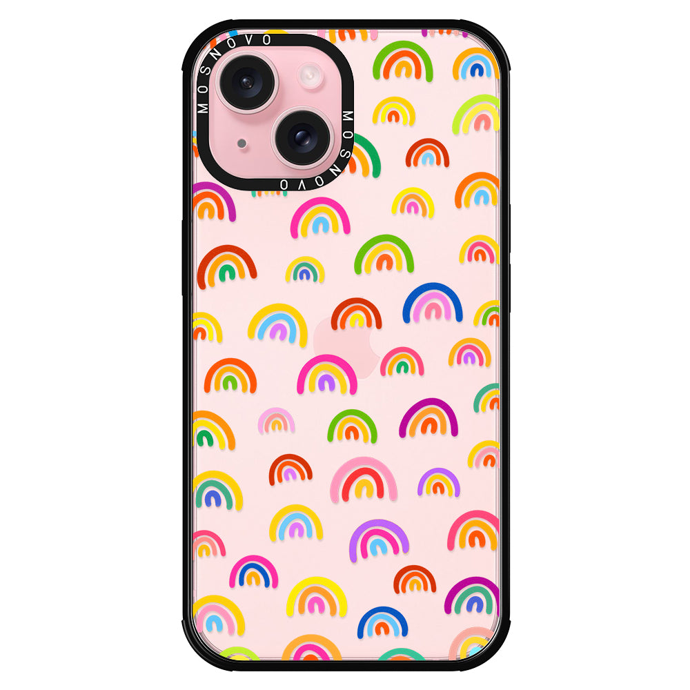 Cute Rainbow Phone Case - iPhone 15 Case - MOSNOVO