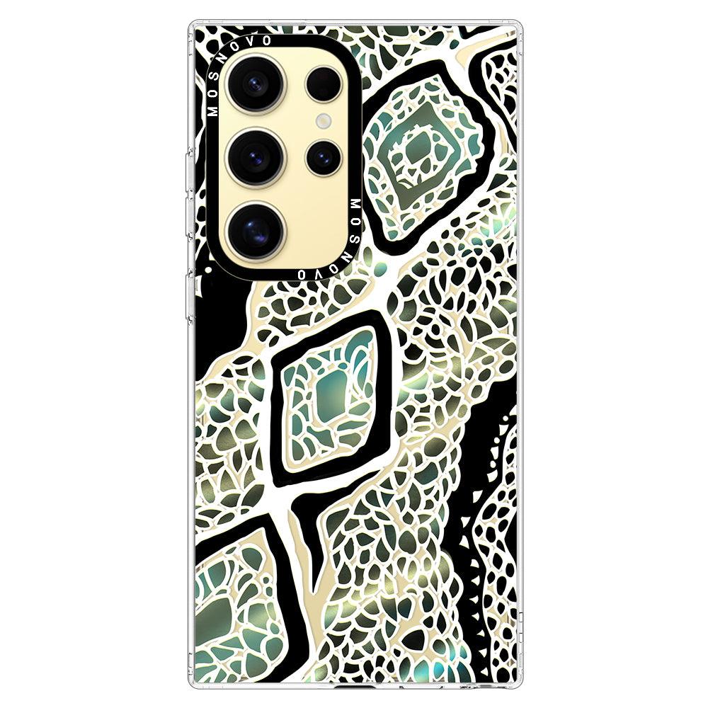 Jade Snake Phone Case - Samsung Galaxy S24 Ultra Case - MOSNOVO