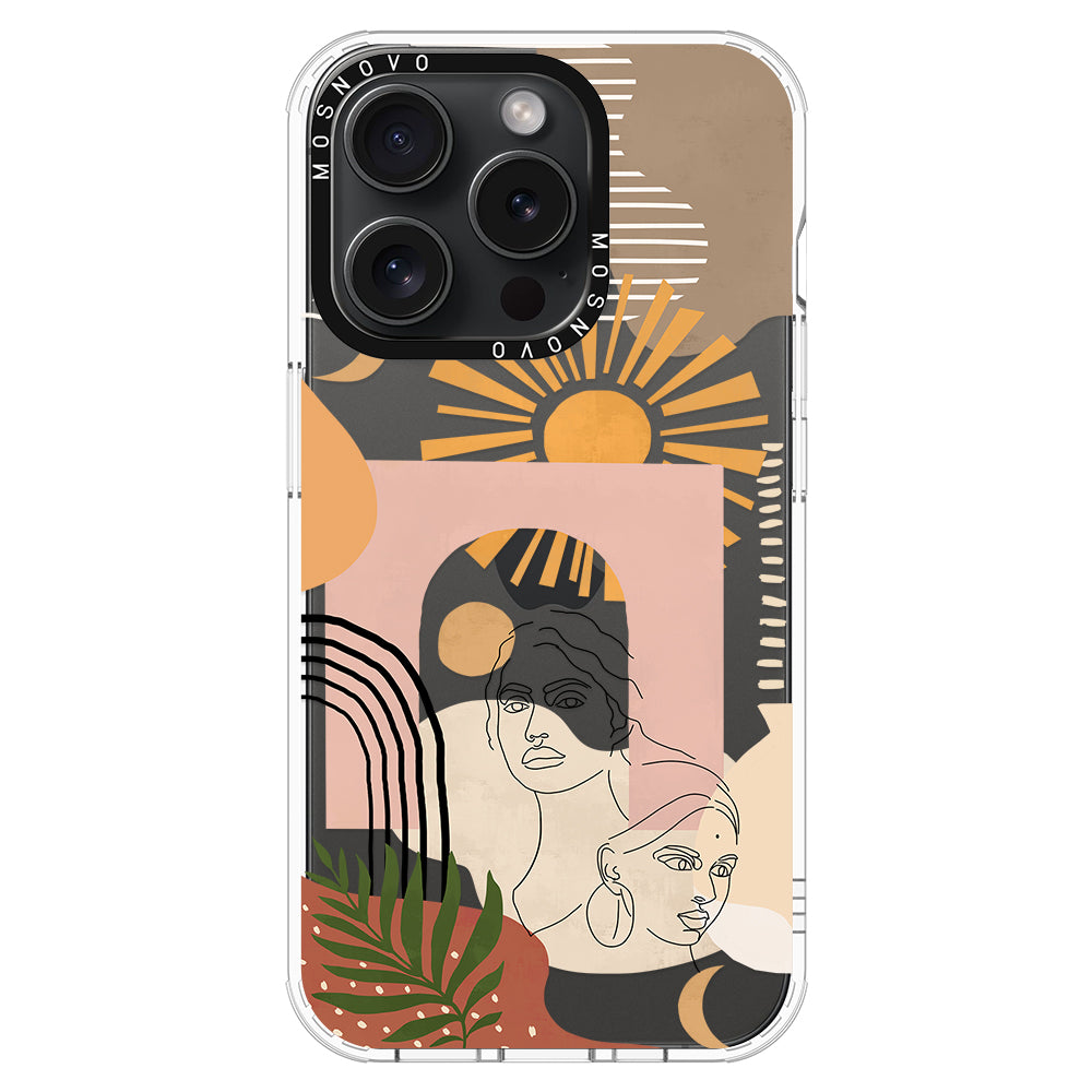 Modern Collage Art Phone Case - iPhone 15 Pro Case - MOSNOVO