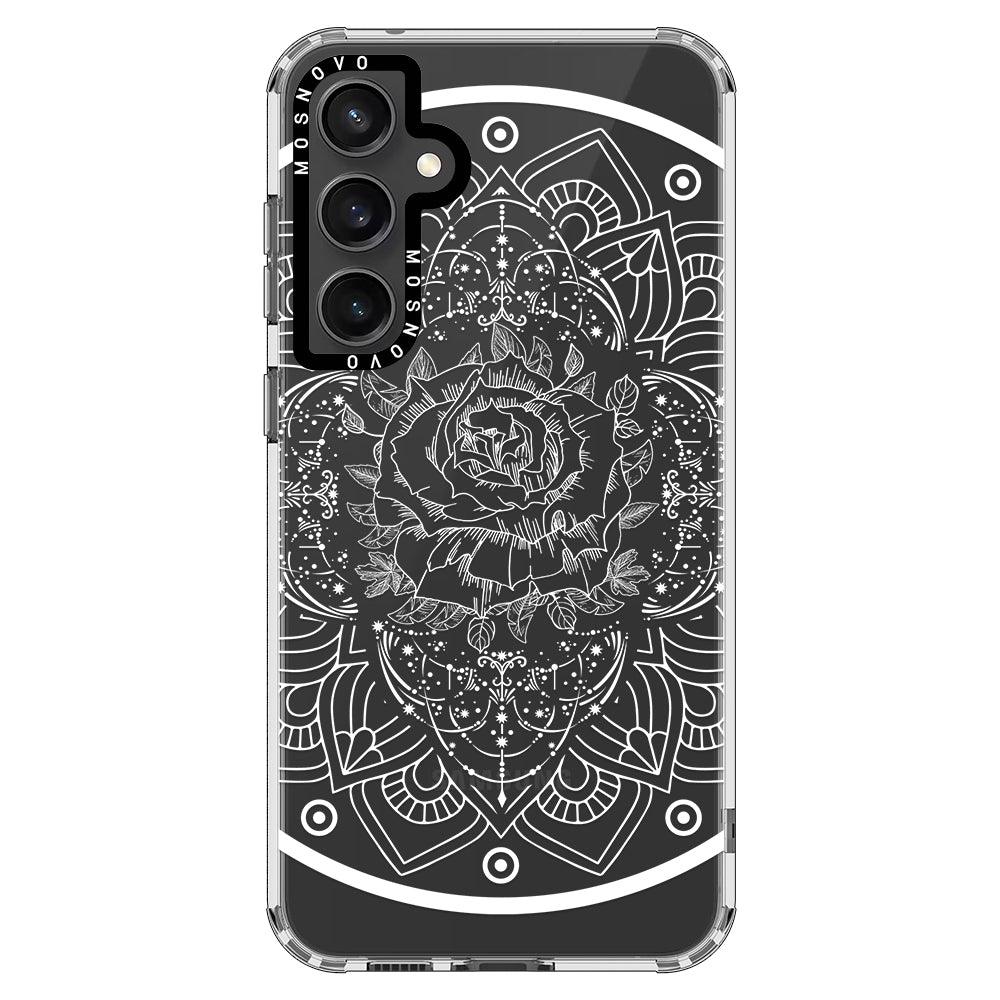 Rose Mandala Phone Case - Samsung Galaxy S23 FE Case